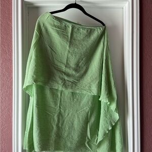 COS Mint Green Textured Skirt